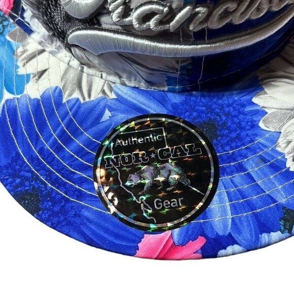 Smith novelty company San Francisco SnapBack hat colorful sunflowers dopamine - Picture 3 of 5